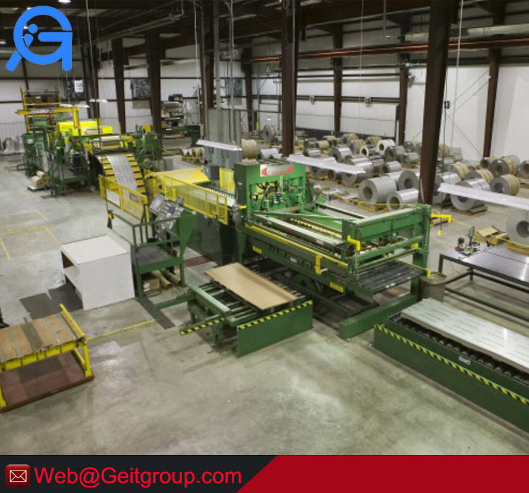 Thin gauge steel cut to length line